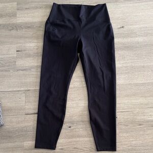 Spyder Black Active Leggings with Red Logo